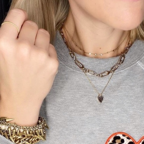 :: Stella & Dot Safety Pin Necklace - Picture 9 of 15